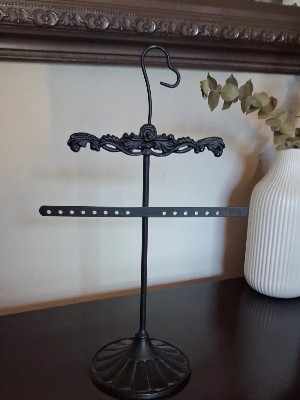 Black Decorative Jewelry Stand Organizer